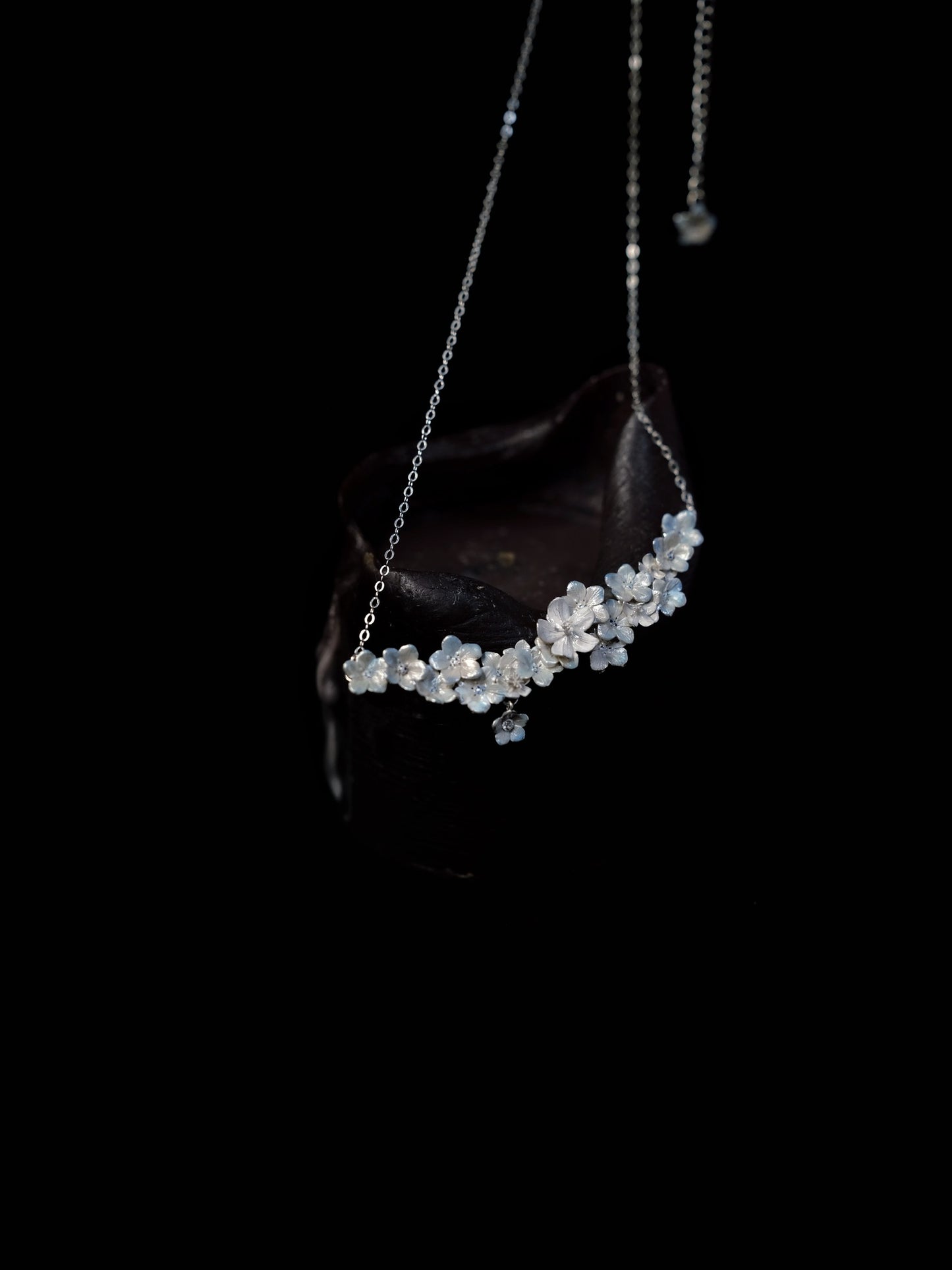 Fireflies — Flower Mirror Necklace 925 Silver
