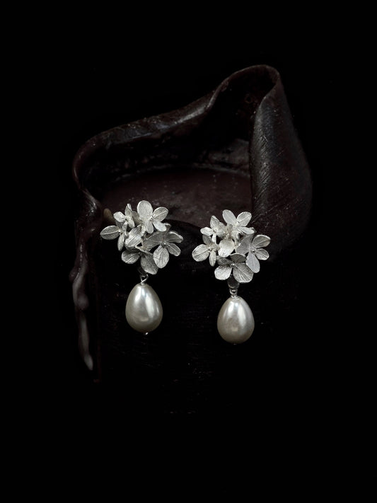 Fireflies — Endless Summer Flower Versatile Cluster Pearl Earrings