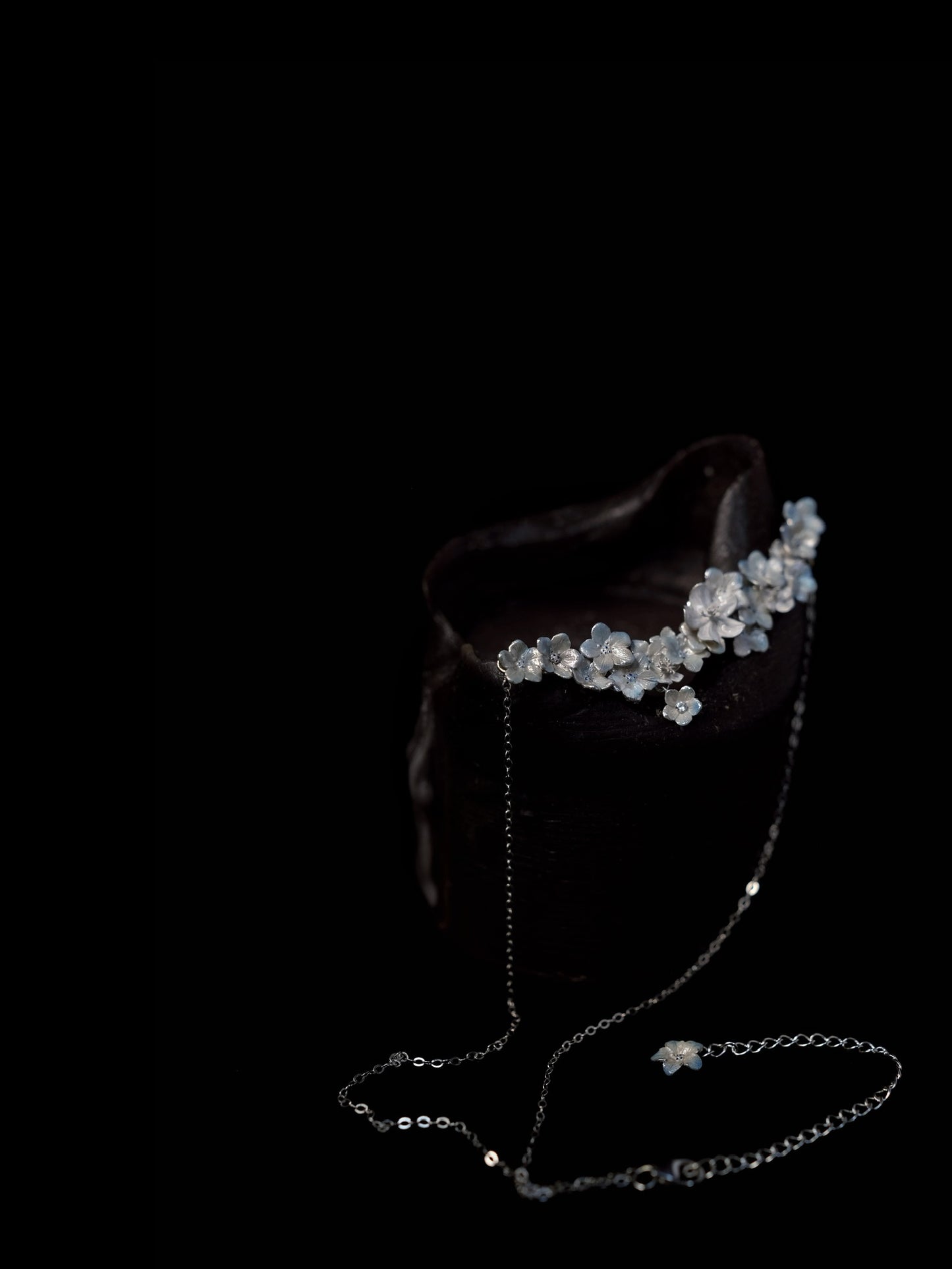 Fireflies — Flower Mirror Necklace 925 Silver