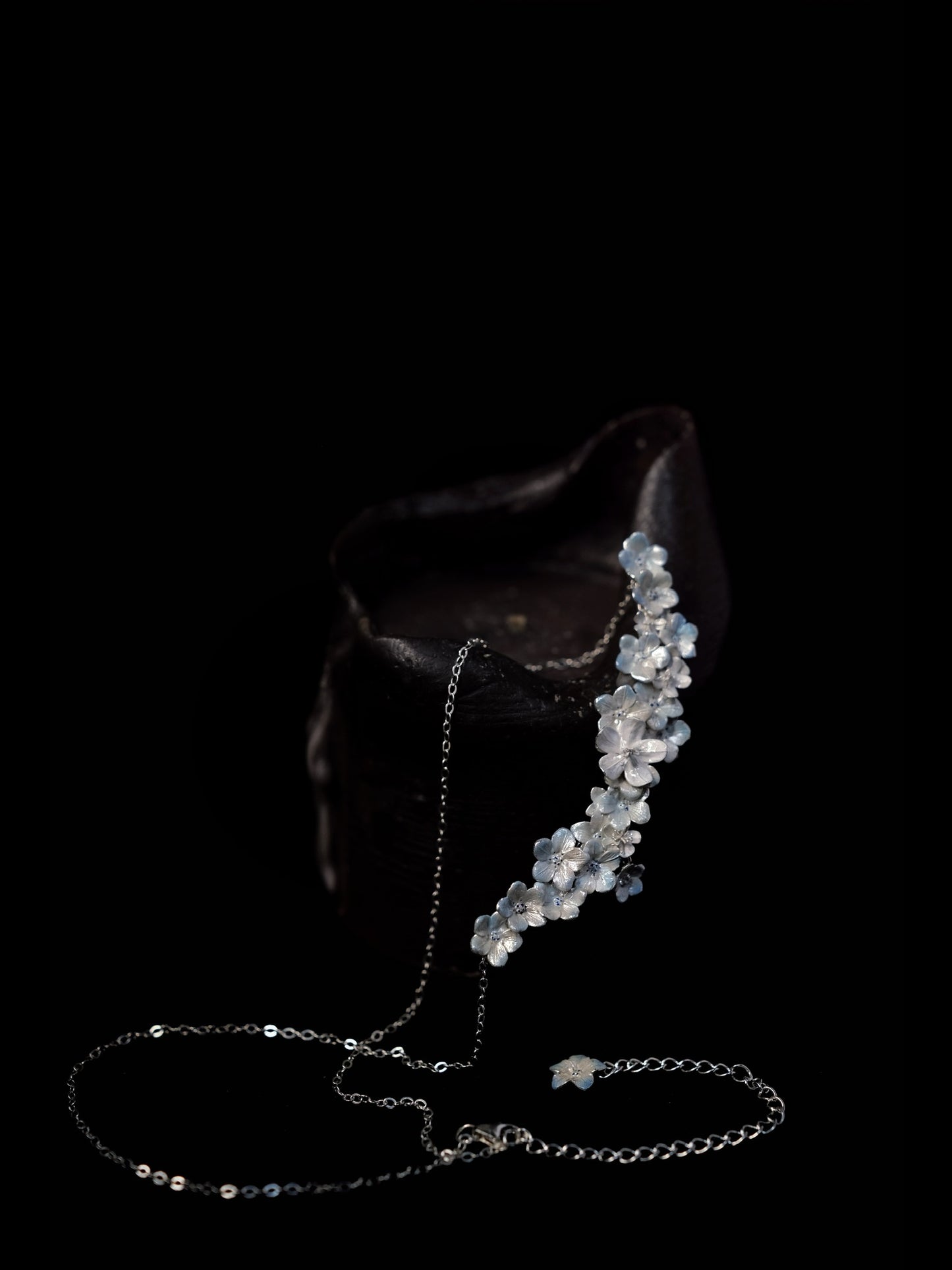 Fireflies — Flower Mirror Necklace 925 Silver